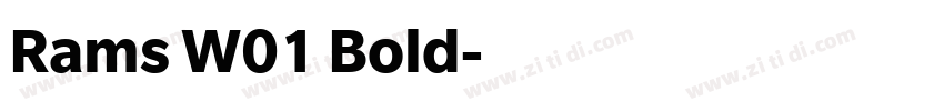 Rams W01 Bold字体转换